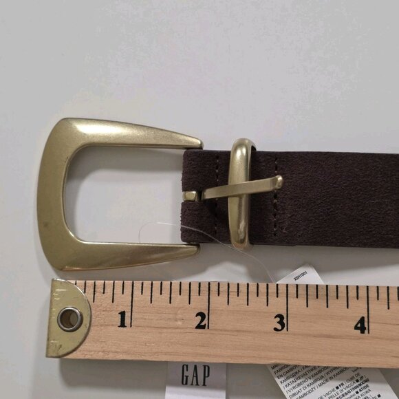 GAP Suede Leather Belt Women S Brown Grommets Preppy Grunge Indie Western Hippie main image 11